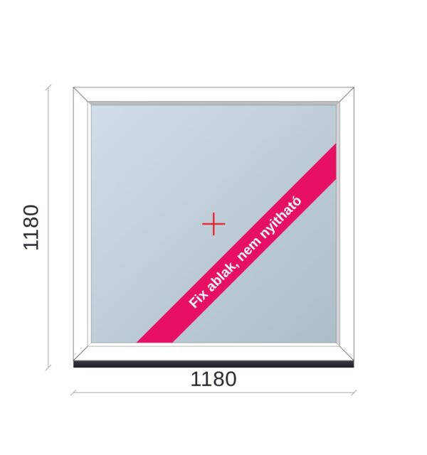 120x120 cm Fix ablak