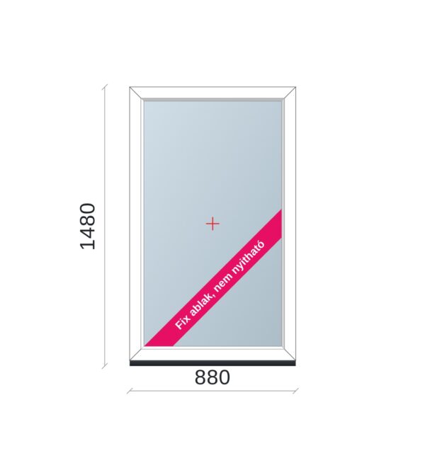 90x150 cm Fix ablak