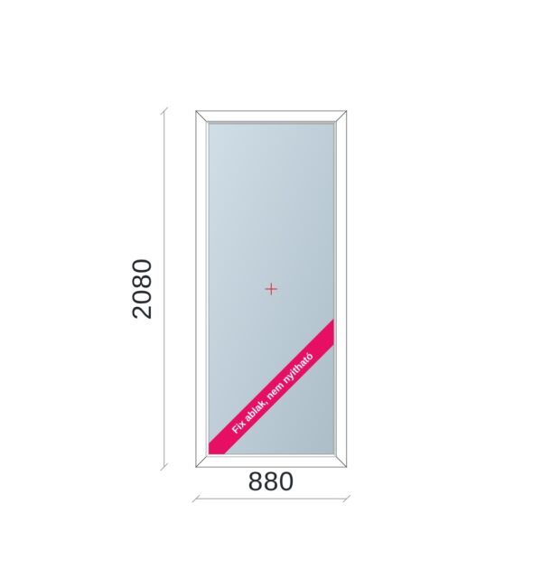 90x210 cm Fix ablak